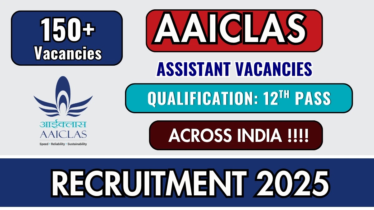 AAICLAS Assistant Recruitment 2025 Apply Online Now